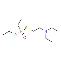 ChemSpider 2D Image | Se-[2-(Diethylamino)ethyl] O-ethyl ethylphosphonoselenoate | C10H24NO2PSe