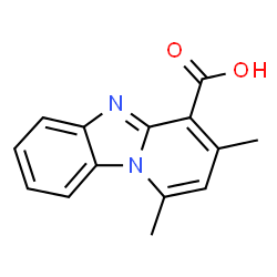 ChemSpider 2D Image | 1,3-Dimethylpyrido[1,2-a]benzimidazole-4-carboxylic acid | C14H12N2O2