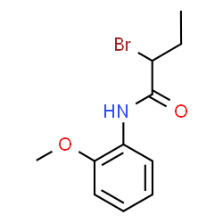 ChemSpider 2D Image | 2-Bromo-N-(2-methoxyphenyl)butanamide | C11H14BrNO2