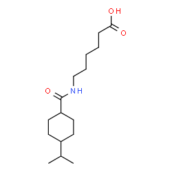 ChemSpider 2D Image | 6-{[(4-Isopropylcyclohexyl)carbonyl]amino}hexanoic acid | C16H29NO3