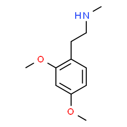 ChemSpider 2D Image | 2-(2,4-Dimethoxyphenyl)-N-methylethanamine | C11H17NO2