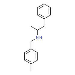 ChemSpider 2D Image | N-(4-Methylbenzyl)-1-phenyl-2-propanamine | C17H21N
