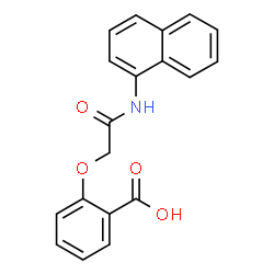 ChemSpider 2D Image | 2-[2-(1-Naphthylamino)-2-oxoethoxy]benzoic acid | C19H15NO4