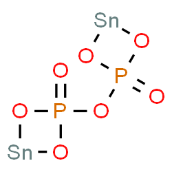 ChemSpider 2D Image | 2,2'-Oxybis(1,3,2,4lambda~2~-dioxaphosphastannetane) 2,2'-dioxide | O7P2Sn2