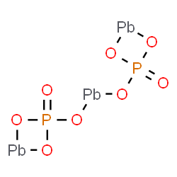 ChemSpider 2D Image | 2,2'-[lambda~2~-Plumbanediylbis(oxy)]bis(1,3,2,4lambda~2~-dioxaphosphaplumbetane) 2,2'-dioxide | O8P2Pb3