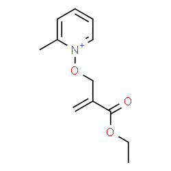 ChemSpider 2D Image | 1-{[2-(Ethoxycarbonyl)-2-propen-1-yl]oxy}-2-methylpyridinium | C12H16NO3