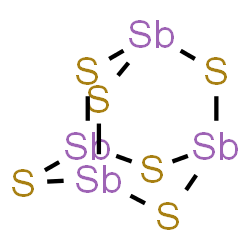 ChemSpider 2D Image | Tricyclo[3.3.1.1~3,7~]tetrastibathiane | S6Sb4