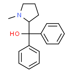 ChemSpider 2D Image | (1-Methyl-2-pyrrolidinyl)(diphenyl)methanol | C18H21NO