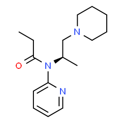 ChemSpider 2D Image | N-[(2R)-1-(1-Piperidinyl)-2-propanyl]-N-(2-pyridinyl)propanamide | C16H25N3O
