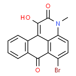 ChemSpider 2D Image | 6-Bromo-1-hydroxy-3-methyl-3H-naphtho[1,2,3-de]quinoline-2,7-dione | C17H10BrNO3