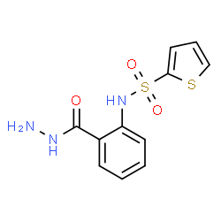 ChemSpider 2D Image | N-[2-(Hydrazinocarbonyl)phenyl]-2-thiophenesulfonamide | C11H11N3O3S2