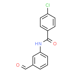 ChemSpider 2D Image | 4-Chloro-N-(3-formylphenyl)benzamide | C14H10ClNO2