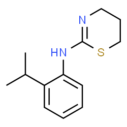 ChemSpider 2D Image | N-(2-Isopropylphenyl)-5,6-dihydro-4H-1,3-thiazin-2-amine | C13H18N2S