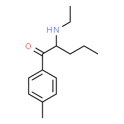 ChemSpider 2D Image | 2-(Ethylamino)-1-(4-methylphenyl)-1-pentanone | C14H21NO