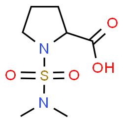 ChemSpider 2D Image | 1-(Dimethylsulfamoyl)proline | C7H14N2O4S