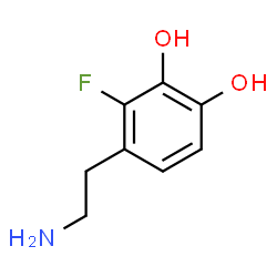 ChemSpider 2D Image | 4-(2-Aminoethyl)-3-fluoro-1,2-benzenediol | C8H10FNO2