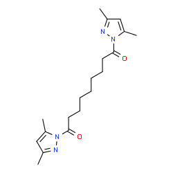 ChemSpider 2D Image | 1,9-Bis-(3,5-dimethyl-pyrazol-1-yl)-nonane-1,9-dione | C19H28N4O2