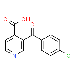 ChemSpider 2D Image | 3-(4-Chlorobenzoyl)isonicotinic acid | C13H8ClNO3