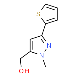 ChemSpider 2D Image | 1-Methyl-3-(2-thienyl)-1H-pyrazole-5-methanol | C9H10N2OS