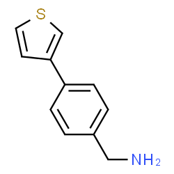 ChemSpider 2D Image | 4-(3-Thienyl)benzenemethanamine | C11H11NS