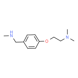 ChemSpider 2D Image | 4-[2-(Dimethylamino)ethoxy]-N-methylbenzenemethanamine | C12H20N2O