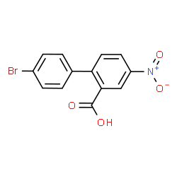 ChemSpider 2D Image | 4'-Bromo-4-nitro-2-biphenylcarboxylic acid | C13H8BrNO4