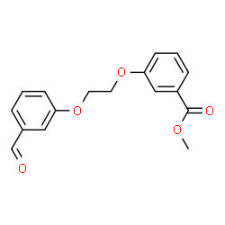 ChemSpider 2D Image | Methyl 3-[2-(3-formylphenoxy)ethoxy]benzoate | C17H16O5