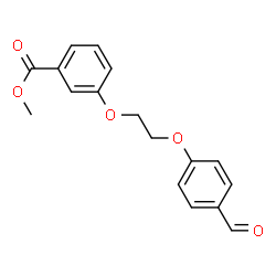 ChemSpider 2D Image | Methyl 3-[2-(4-formylphenoxy)ethoxy]benzoate | C17H16O5
