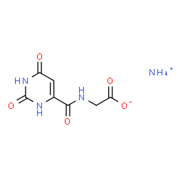 ChemSpider 2D Image | Ammonium {[(2,6-dioxo-1,2,3,6-tetrahydro-4-pyrimidinyl)carbonyl]amino}acetate | C7H10N4O5