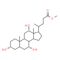 ChemSpider 2D Image | Methyl (3alpha,7alpha,12alpha)-3,7,12-trihydroxycholan-24-oate | C25H42O5