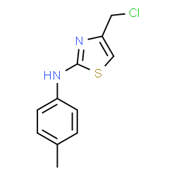 ChemSpider 2D Image | (4-Chloromethyl-thiazol-2-yl)-p-tolyl-amine | C11H11ClN2S