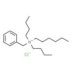 ChemSpider 2D Image | N-Benzyl-N,N-dibutyl-1-hexanaminium chloride | C21H38ClN