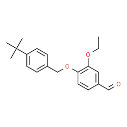 ChemSpider 2D Image | 4-(4-tert-Butyl-benzyloxy)-3-ethoxy-benzaldehyde | C20H24O3