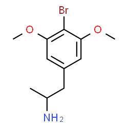 ChemSpider 2D Image | 1-(4-Bromo-3,5-dimethoxyphenyl)-2-propanamine | C11H16BrNO2