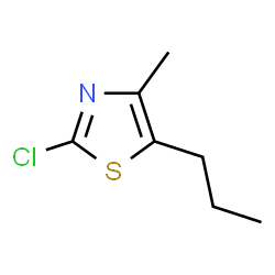 ChemSpider 2D Image | 2-Chloro-4-methyl-5-propyl-1,3-thiazole | C7H10ClNS