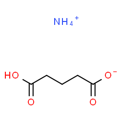 ChemSpider 2D Image | Ammonium 4-carboxybutanoate | C5H11NO4