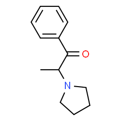 ChemSpider 2D Image | alpha-pyrrolidinopropiophenone | C13H17NO