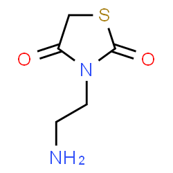 ChemSpider 2D Image | 3-(2-Amino-ethyl)-thiazolidine-2,4-dione | C5H8N2O2S