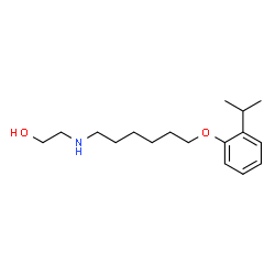 ChemSpider 2D Image | 2-{[6-(2-Isopropylphenoxy)hexyl]amino}ethanol | C17H29NO2