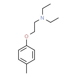 ChemSpider 2D Image | N,N-Diethyl-2-(4-methylphenoxy)ethanamine | C13H21NO