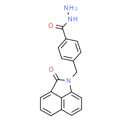 ChemSpider 2D Image | 4-[(2-Oxobenzo[cd]indol-1(2H)-yl)methyl]benzohydrazide | C19H15N3O2