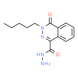 ChemSpider 2D Image | 4-Oxo-3-pentyl-3,4-dihydro-1-phthalazinecarbohydrazide | C14H18N4O2