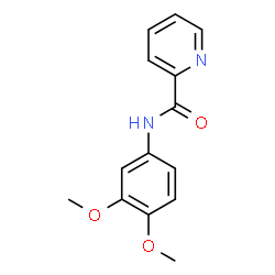 ChemSpider 2D Image | N-(3,4-Dimethoxyphenyl)-2-pyridinecarboxamide | C14H14N2O3
