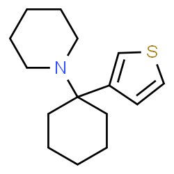 ChemSpider 2D Image | 1-[1-(3-Thienyl)cyclohexyl]piperidine | C15H23NS