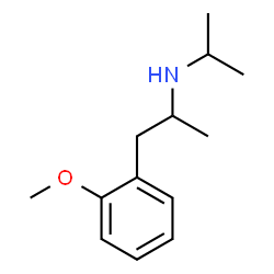 ChemSpider 2D Image | N-Isopropyl-1-(2-methoxyphenyl)-2-propanamine | C13H21NO