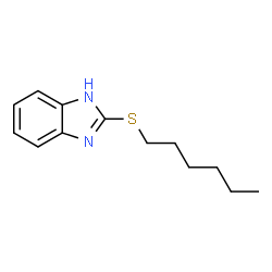 ChemSpider 2D Image | 2-(Hexylsulfanyl)-1H-benzimidazole | C13H18N2S