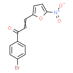 ChemSpider 2D Image | 1-(4-Bromophenyl)-3-(5-nitro-2-furyl)-2-propen-1-one | C13H8BrNO4
