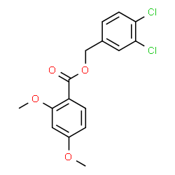 ChemSpider 2D Image | 3,4-Dichlorobenzyl 2,4-dimethoxybenzoate | C16H14Cl2O4