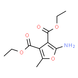 ChemSpider 2D Image | Diethyl 2-amino-5-methyl-3,4-furandicarboxylate | C11H15NO5