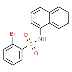 ChemSpider 2D Image | 2-Bromo-N-(1-naphthyl)benzenesulfonamide | C16H12BrNO2S